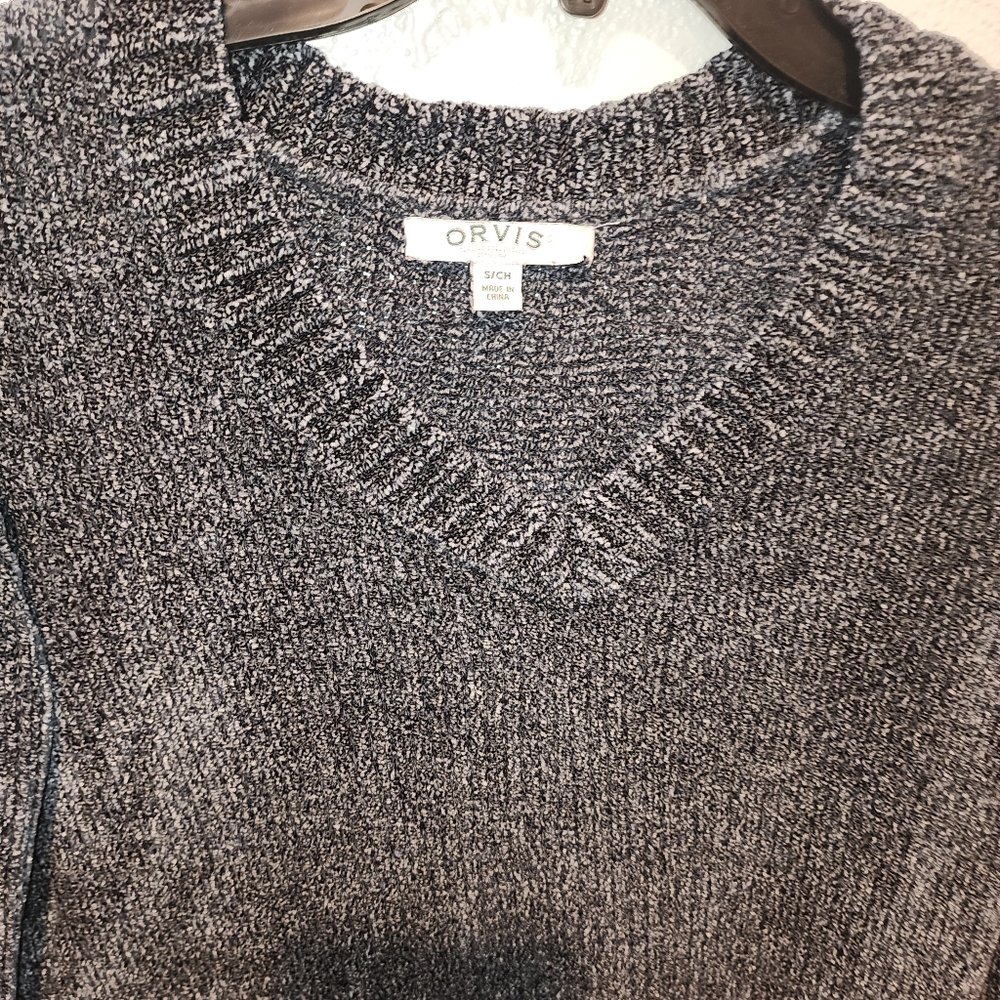 Orvis soft Classic grey sweater